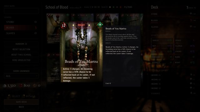 Deck builder: card details